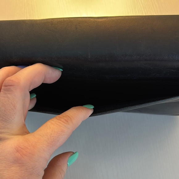 Coach Black Leather Portfolio Case - Picture 3 of 13